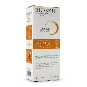 کرم ضد آفتاب بایو اسکین SPF50 پوست چرب و مختلط 40 میلی لیتر